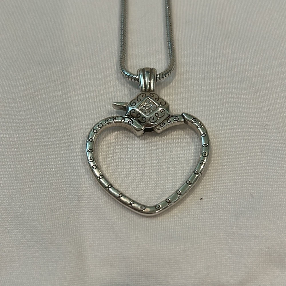New Brighton Squeeze Me Heart Charm Holder Necklace with Heart Tin - Picture 2 of 4